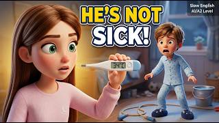 Bill Faked a Fever for a Math Test | Learn English Through a Funny Story
