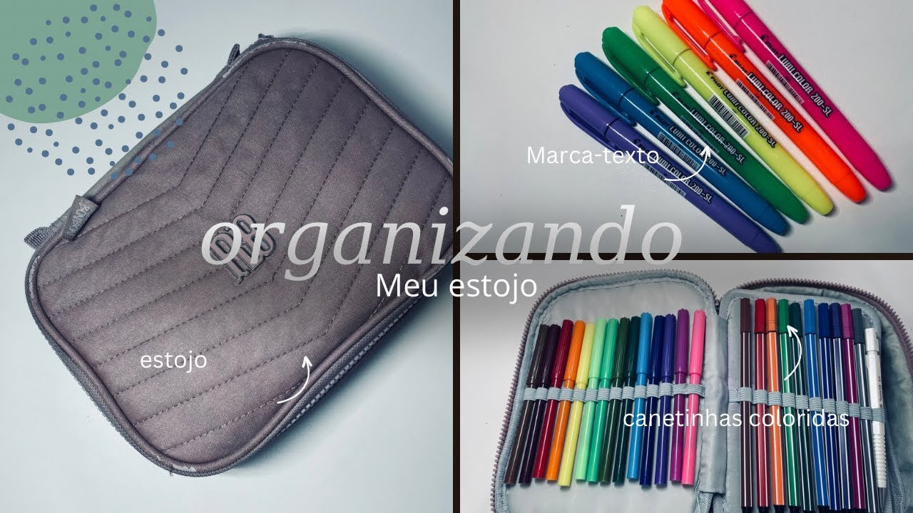 Organizando meu estojo escolar de 2025 📚✨