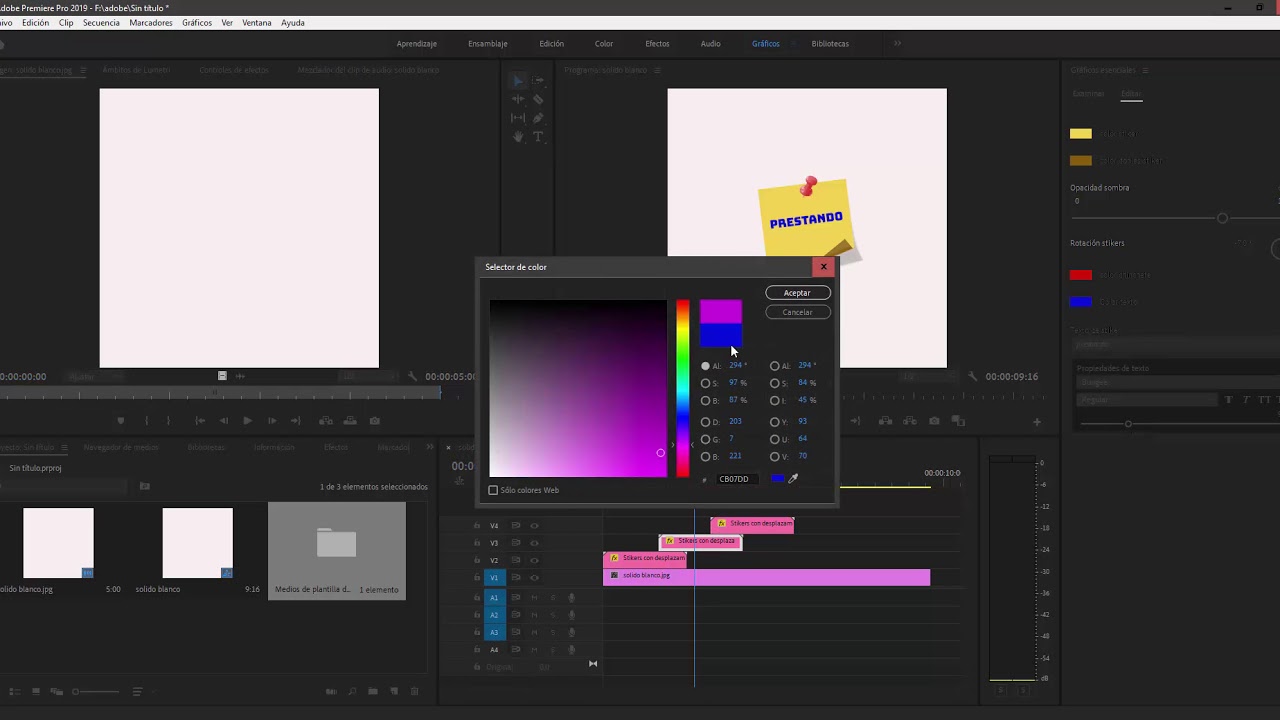 Gráfico esencial stikers para Premiere en videoedicion.org