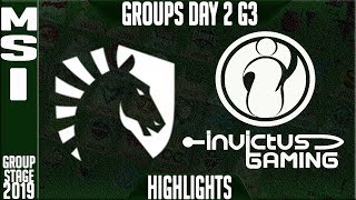TL vs IG Highlights | MSI 2019 Group Stage Day 2 | Team Liquid vs Invictus Gaming