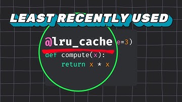 How to use lru_cache decorator in Python?