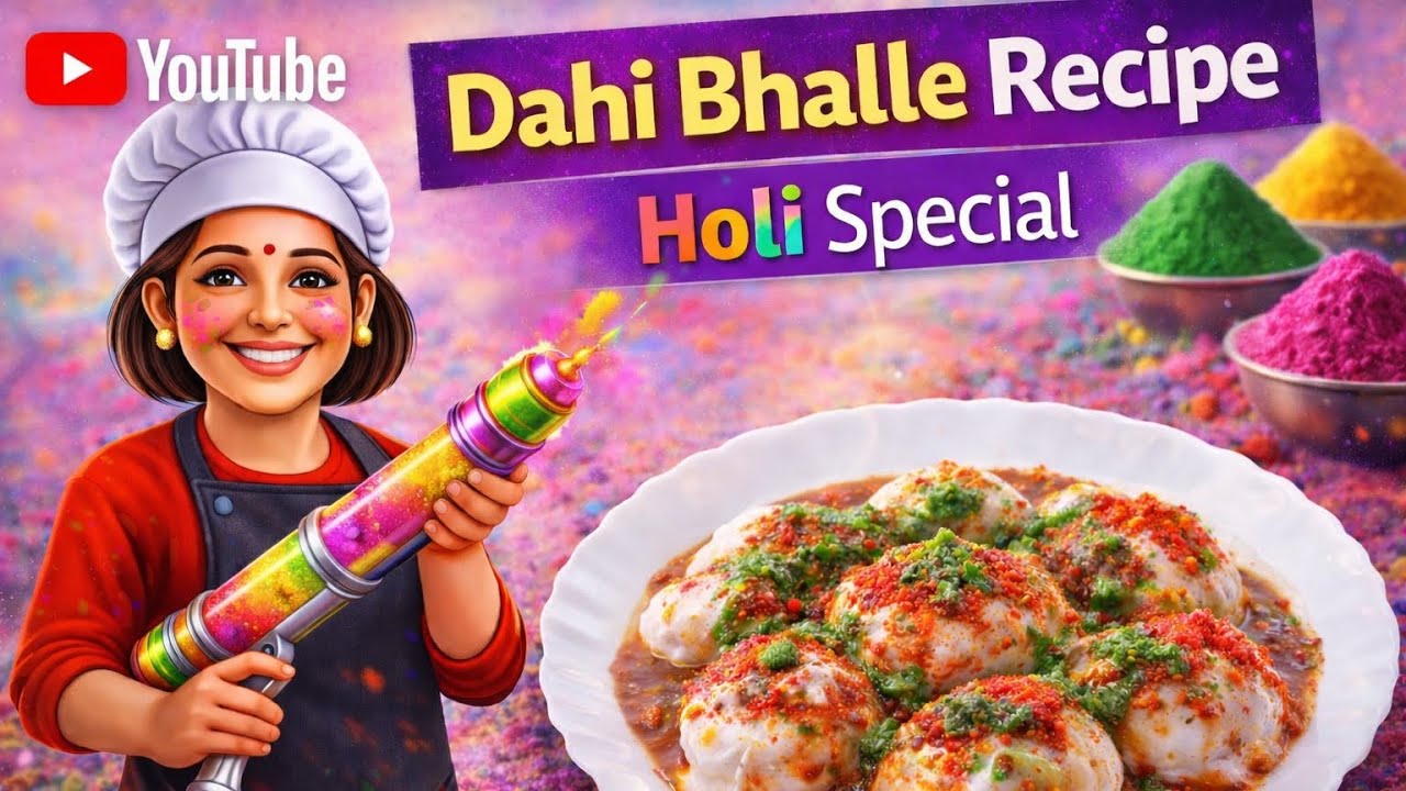 Dahi Bhalle recipe | Holi special #food #holi #holispecial #dahibhallerecipe #dahibhalle 