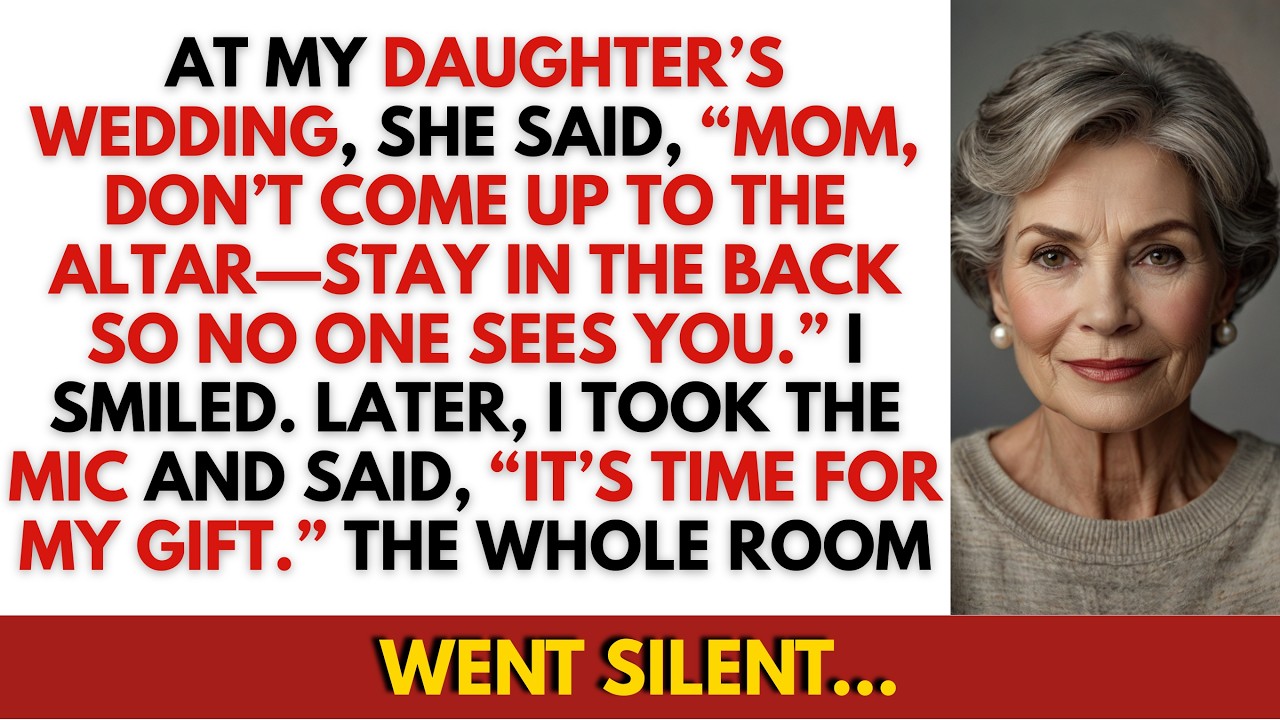 “Mom, Stay In The Back So No One Sees You,” My Daughter Said. But My Gift Left Everyone Speechless.