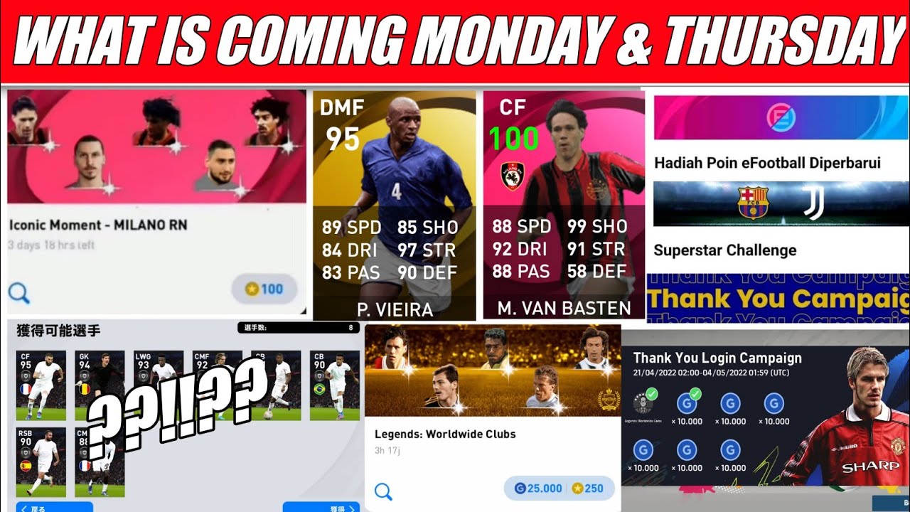 INFO EVENT PES SENIN 2 MEI 2022 FREE AGEN BOX DRAW LEGEND !! EFOOTBALL PES 2021 MOBILE || PES 2021