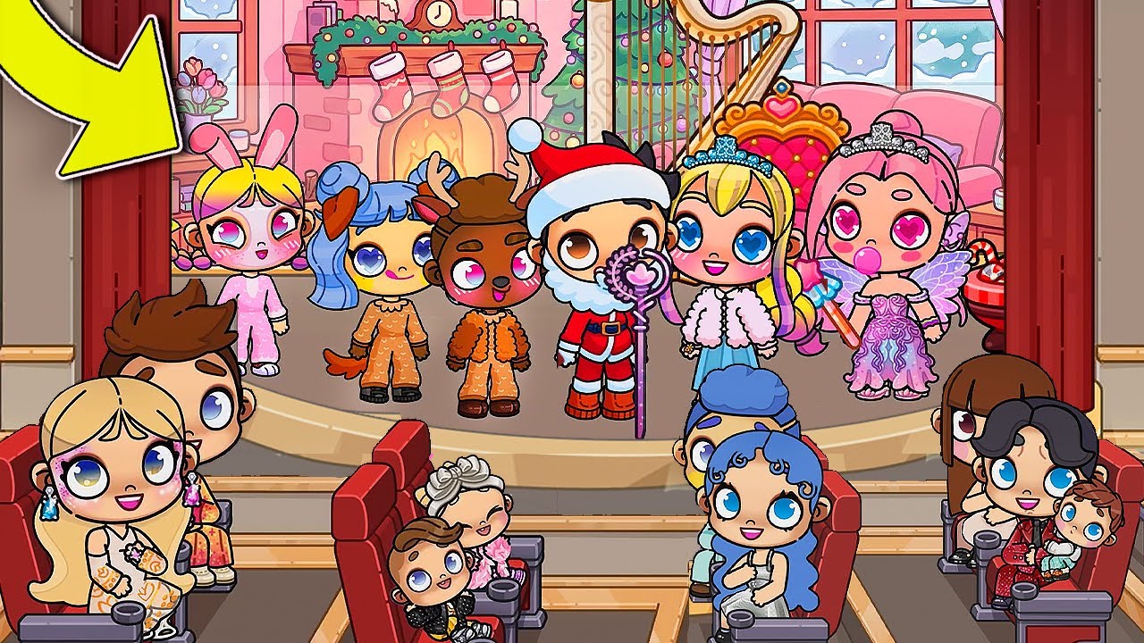 ШКОЛЬНЫЙ СПЕКТАКЛЬ НА НОВЫЙ ГОД 🎄❄️ в AVATAR WORLD ИСТОРИЯ 💕 РУТИНА СЕМЬИ ОБНОВЛЕНИЕ СЕКРЕТЫ СЕРИАЛ