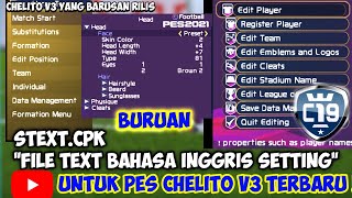 Cara Mengubah Tampilan Bahasa Pada Game PES CHELITO di Android Kalian