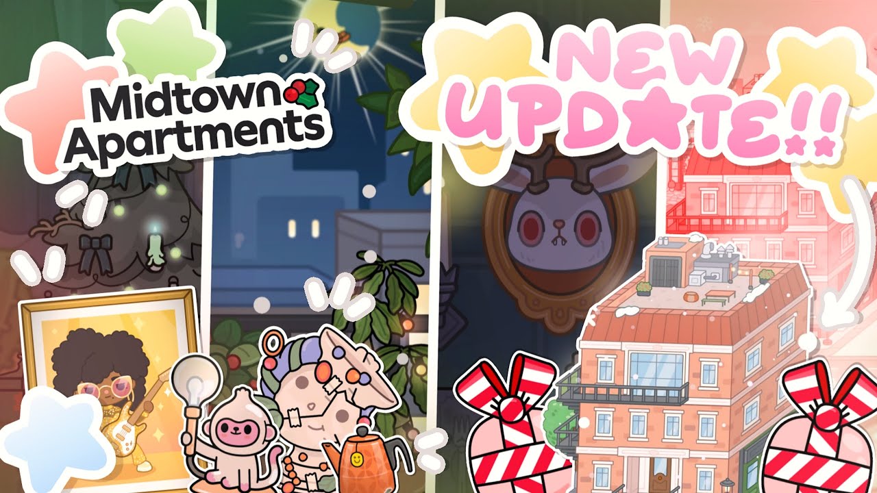 NEW MIDTOWN APARTMENTS OUT NOW!! New home designer & FREE gifts!🪽// toca boca free new updates! 🎄💗