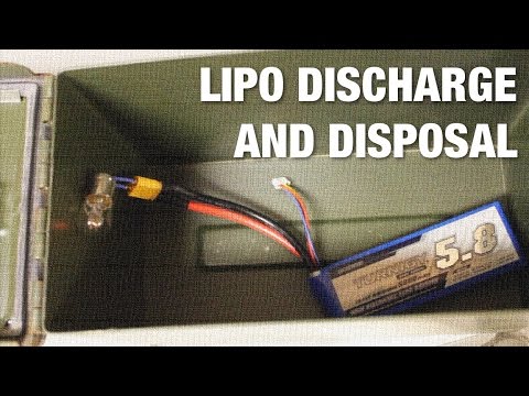 How to Discharge and Dispose of LiPo Batteries - YouTube