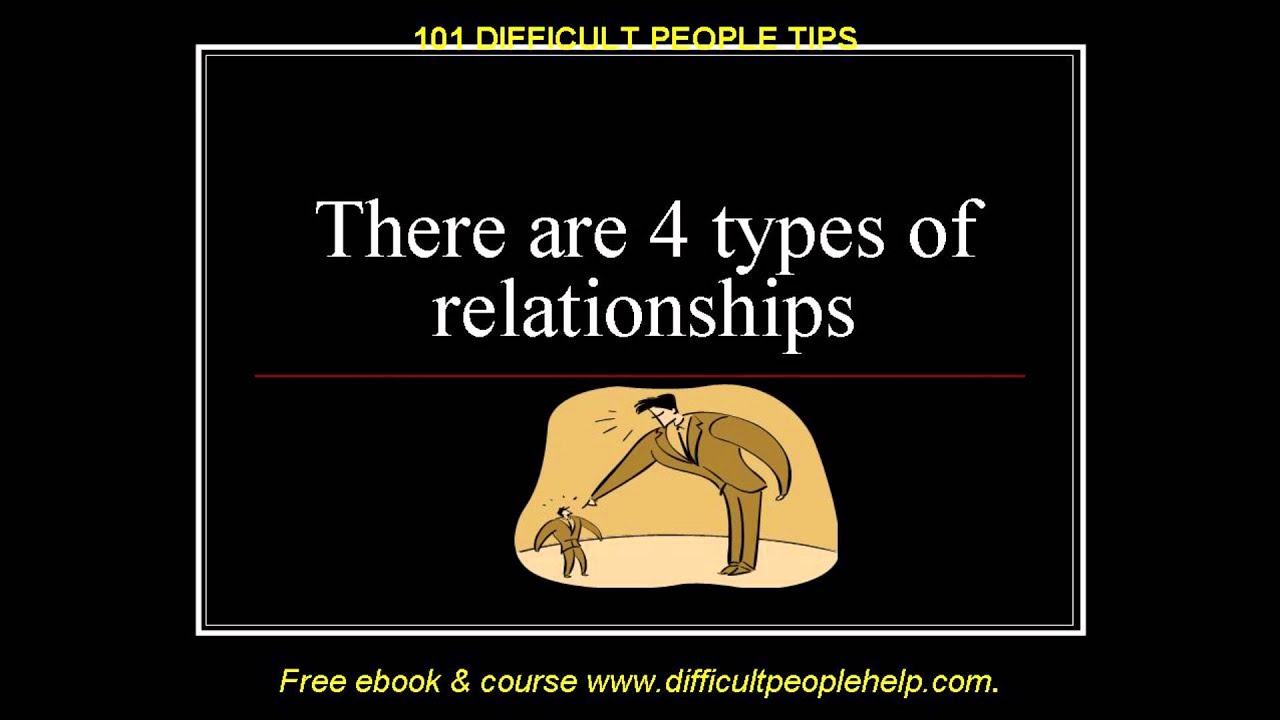 Relationships With Difficult People Bullies 4 Types Of Relationships YouTube