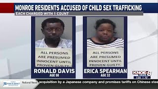 Two Monroe suspects accused of child sex trafficking (5 p.m. Version)