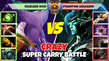 FACELESS VOID (Carry) vs PHANTOM ASSASSIN (Carry) - Battle Of Immortal Rank Dota 2 Players - Z Dota