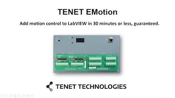 TENET EMotion getting started | LabVIEW motion control