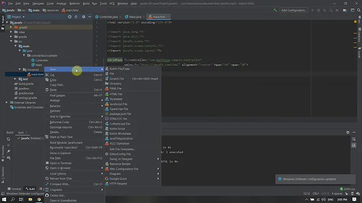 JavaFX Project: IntelliJ + Gradle(Create run able JAR file)