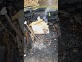 BAG FIRE 🔥🔥🔥🔥#firewood #fire #wood #diy #camping #campfire #outdoors #nature #relaxing #relax