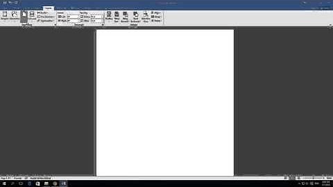 How to change paper size in Word 2016