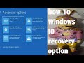 How To find recovery option in windows 10 hindi