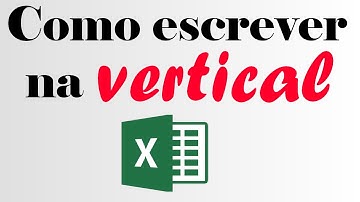 Como escrever na vertical - Excel #2010 #2013