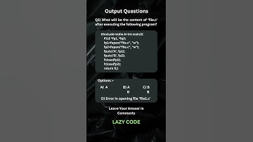 What will be the Output of the below code | Placement Questions | TCS | Infosys | Cognizant | Wipro