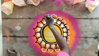 easy diwali Rangoli