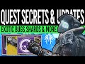 Destiny 2 News | EXOTIC SECRETS! Future Quest, Hawkmoon Perk, Bug Fixes, Future Pursuits & More!