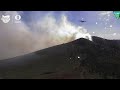 Watch as firefighting plane comes in, then splatters camera with retardant at Pine Mountain Fire