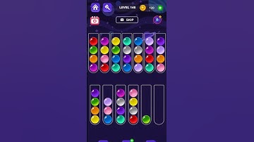 Ball Sort Master Game Level - 146 Without Boosters | Puzzle Games #entertainment #puzzle #games