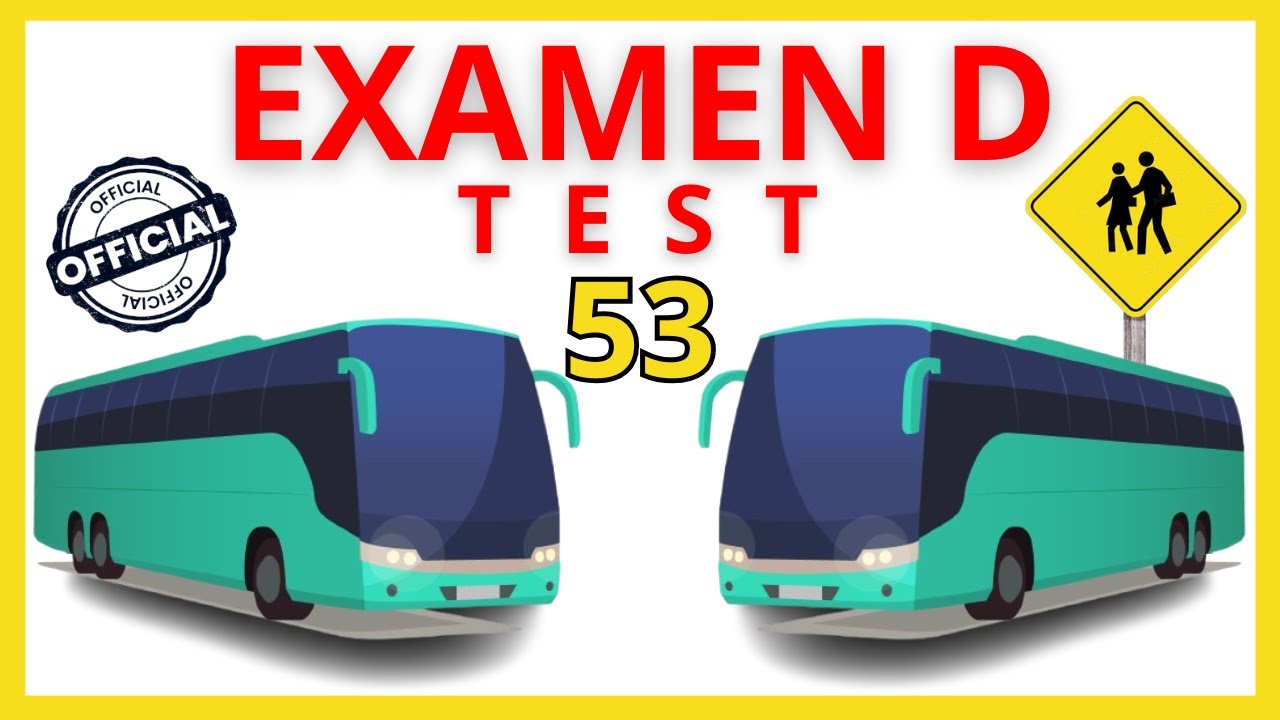 TEST5️⃣3️⃣EXAMEN TEORICO Carnet de Conducir D1 D 2025