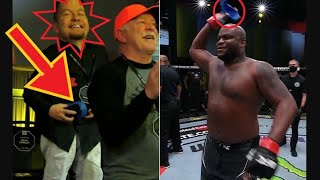 Derrick Lewis Throws His Cup Into The Crowd After A Knockout Win Over Chris Daukaus Ufc Vegas 45