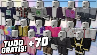 COMO Ter Mais De 70 Camisas/Roupas Grátis No Roblox 2022 