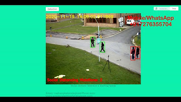 Social Distance Detection & Alerting System (Covid19) Python Project With Source Code