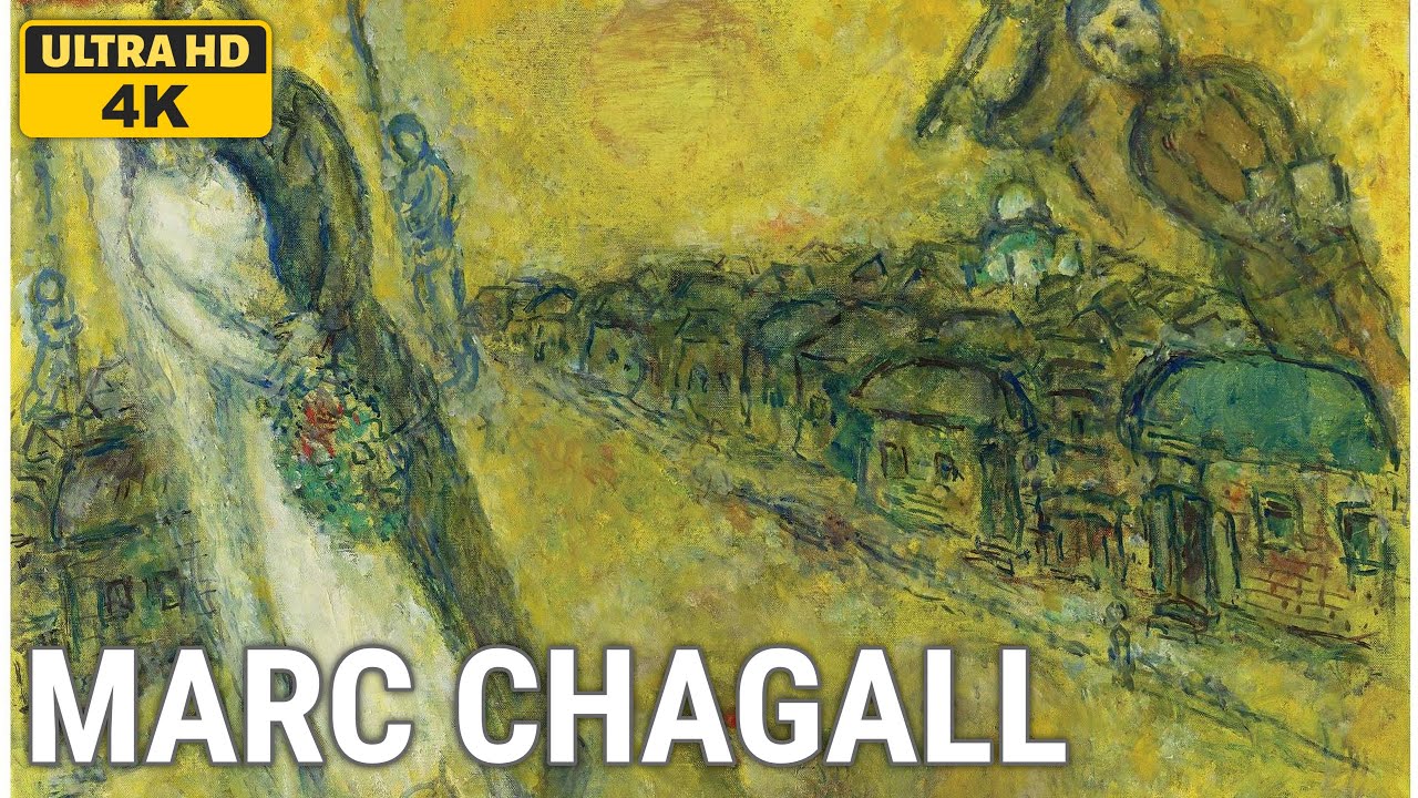 Marc Chagall: A collection of 10 oil paintings with title and year, 1967-1970 [4K]