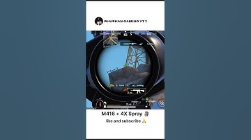 M416 + 4X Spray 🤯 short video