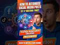How to Automate Social Media Posts