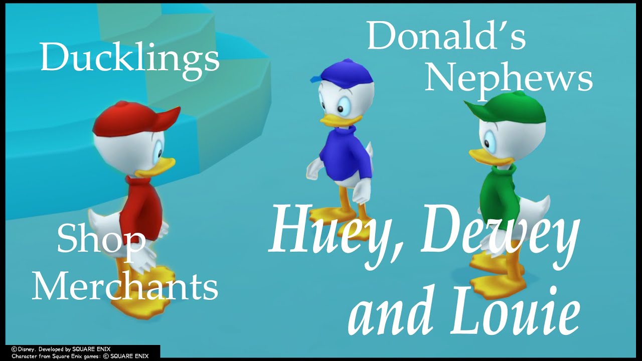 HUEY, DEWEY and LOUIE [ALL CUTSCENES]  Kingdom Hearts Series THE MOVIE 