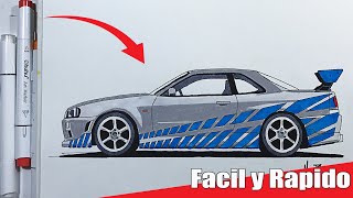 COMO COLOREAR UN Nissan Skyline R34 Fast and Furious