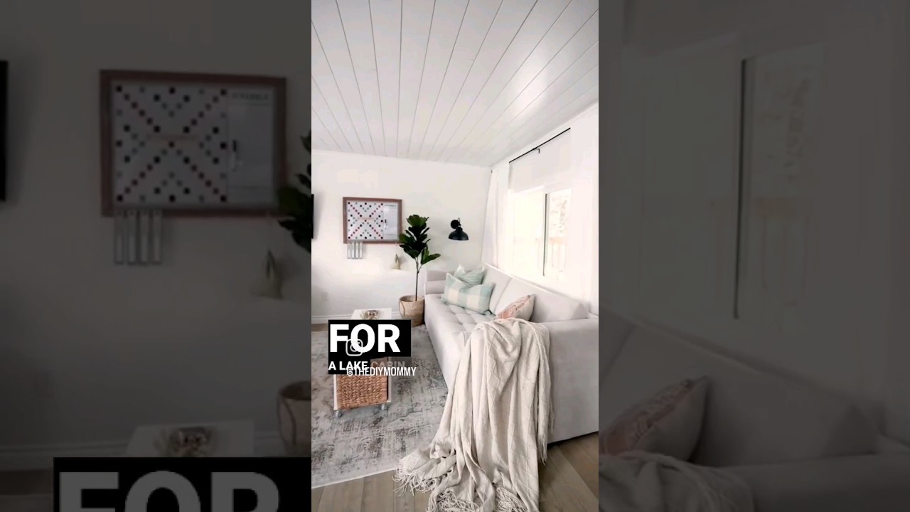 Small living room makeover from start to finish! #shorts