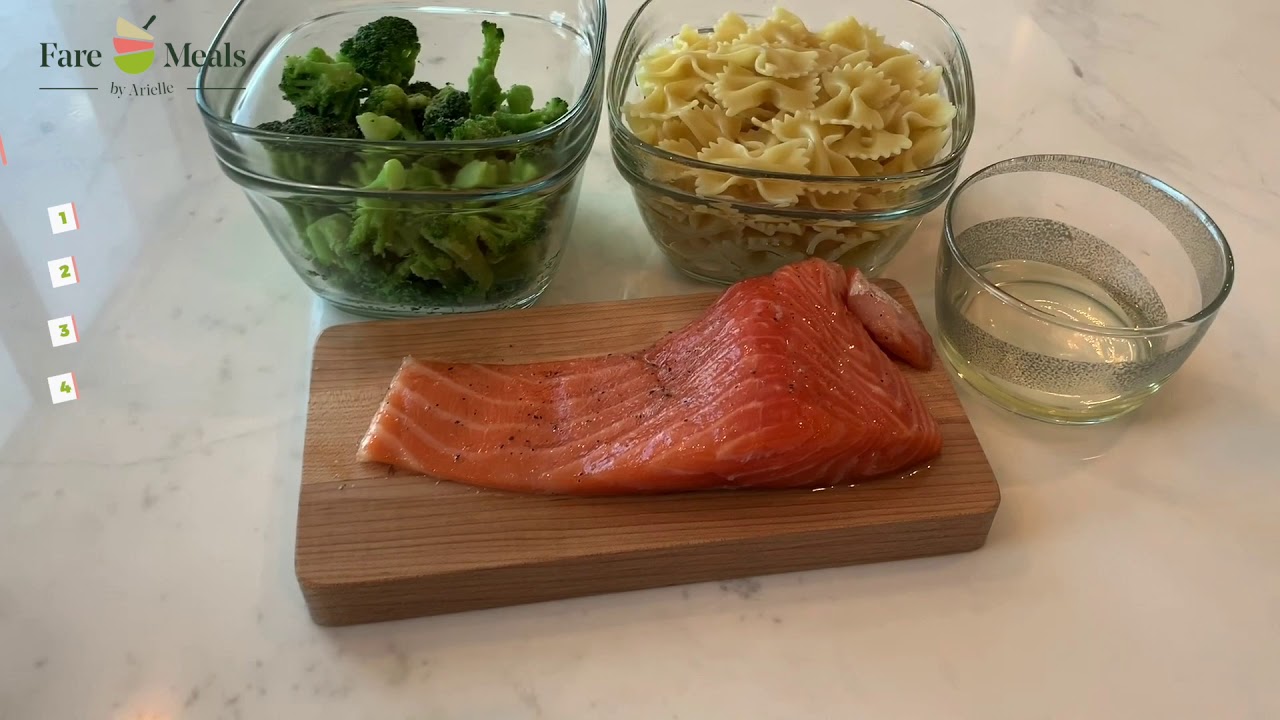 Pasta with Broccoli and Salmon Recipe - YouTube