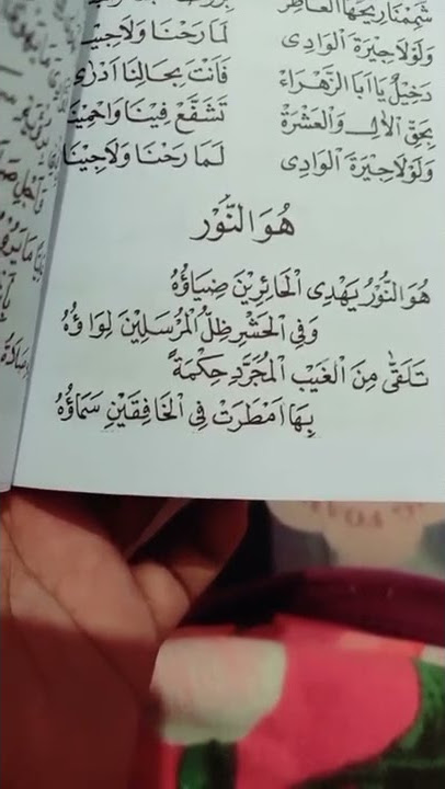 huwannuru yahdil #liriksholawat #huwannur #shorts