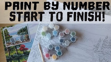 Paint By Number Time Lapse - Lakeside Morning by Dimensions Paint Works