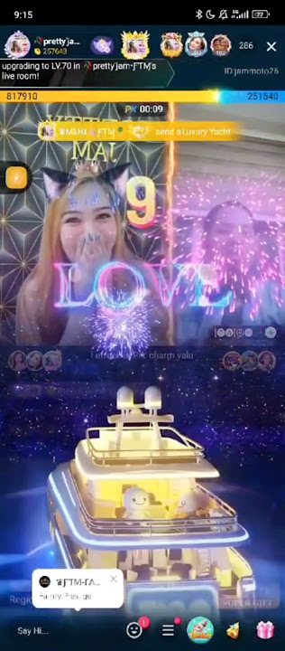 Yatch gift at Bigo live app
