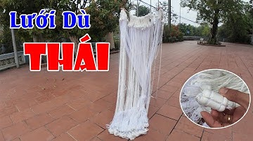 Lưới Dù Thái Đánh Ao - Hồ | Cao 2m x 100m x 10cm Sợi 3 - Phao Quả Ngón Chân Cái #1tr3
