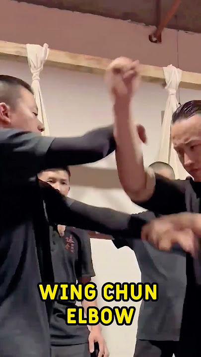 Wing Chun training, the closer the elbow attack, the more powerful it is#KungFu #wingchun