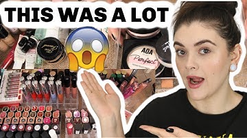 MAKEUP DECLUTTER PART 1! STARTING FRESH IN 2021💋🎉