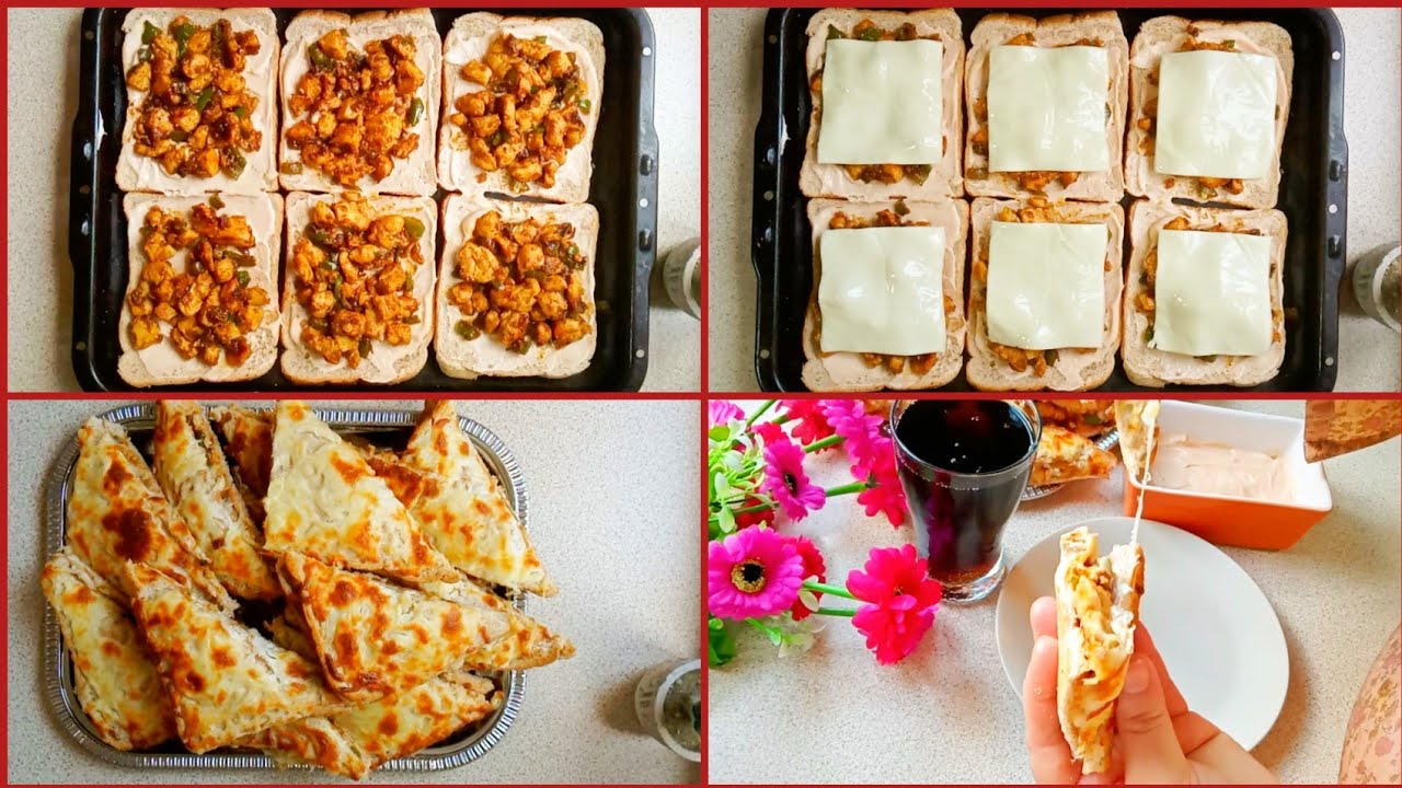 Toasted Chicken Cheese Sandwich Recipe in Urdu/yummy sandwiches YouTube