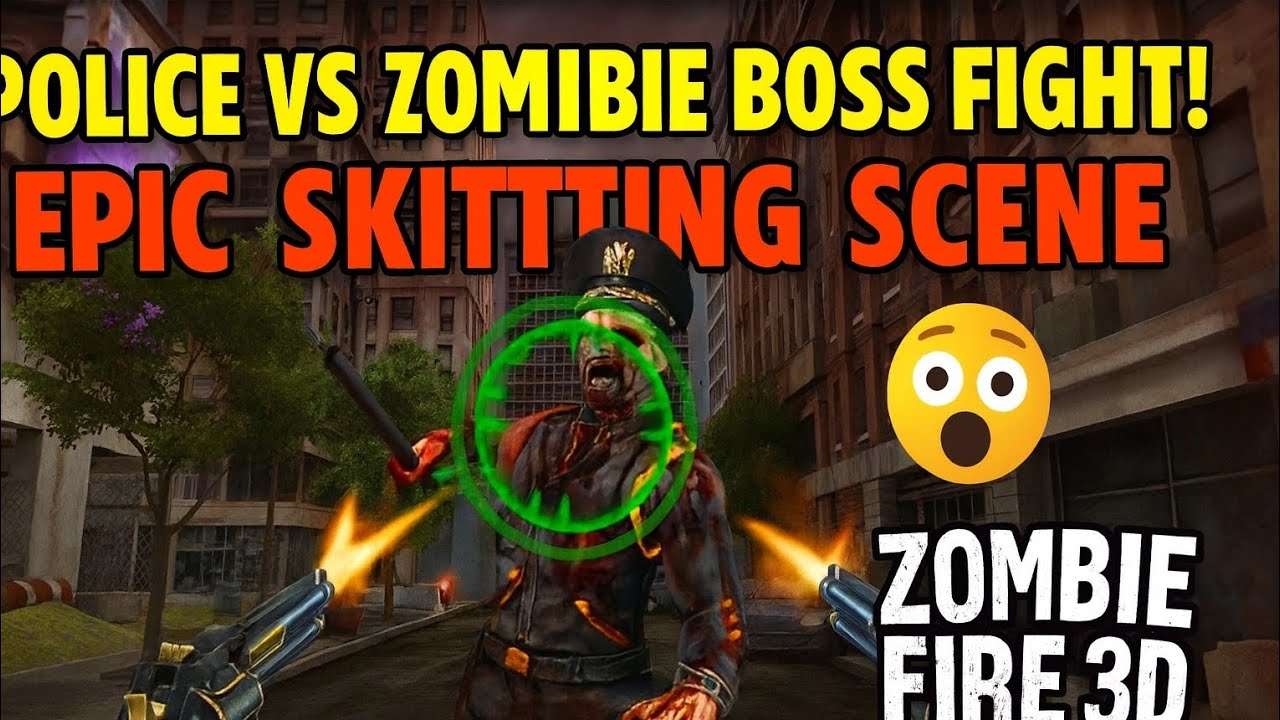 Police vs Zombie Boss Fight 🔥 | Epic Skitting Scene | Zombie  Gameplay