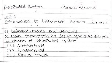 Introduction of Distributed System Part-1