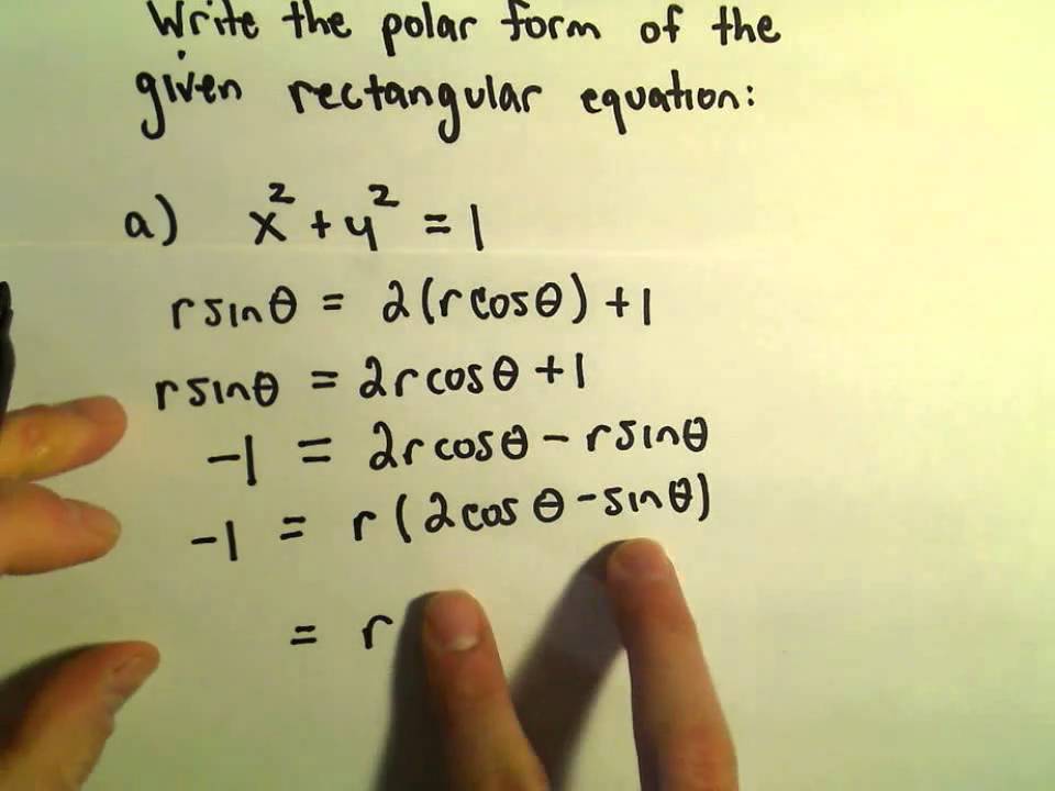 polar to cartesian equation calculator