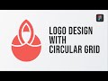 Logo design with circular grid  figma tutorial