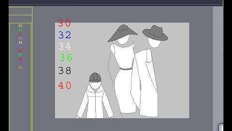 how to lectra modaris make the numeric size
