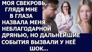 Истории из жизни Моя свекровь глядя мне в глаза назвала меня неблагодарной